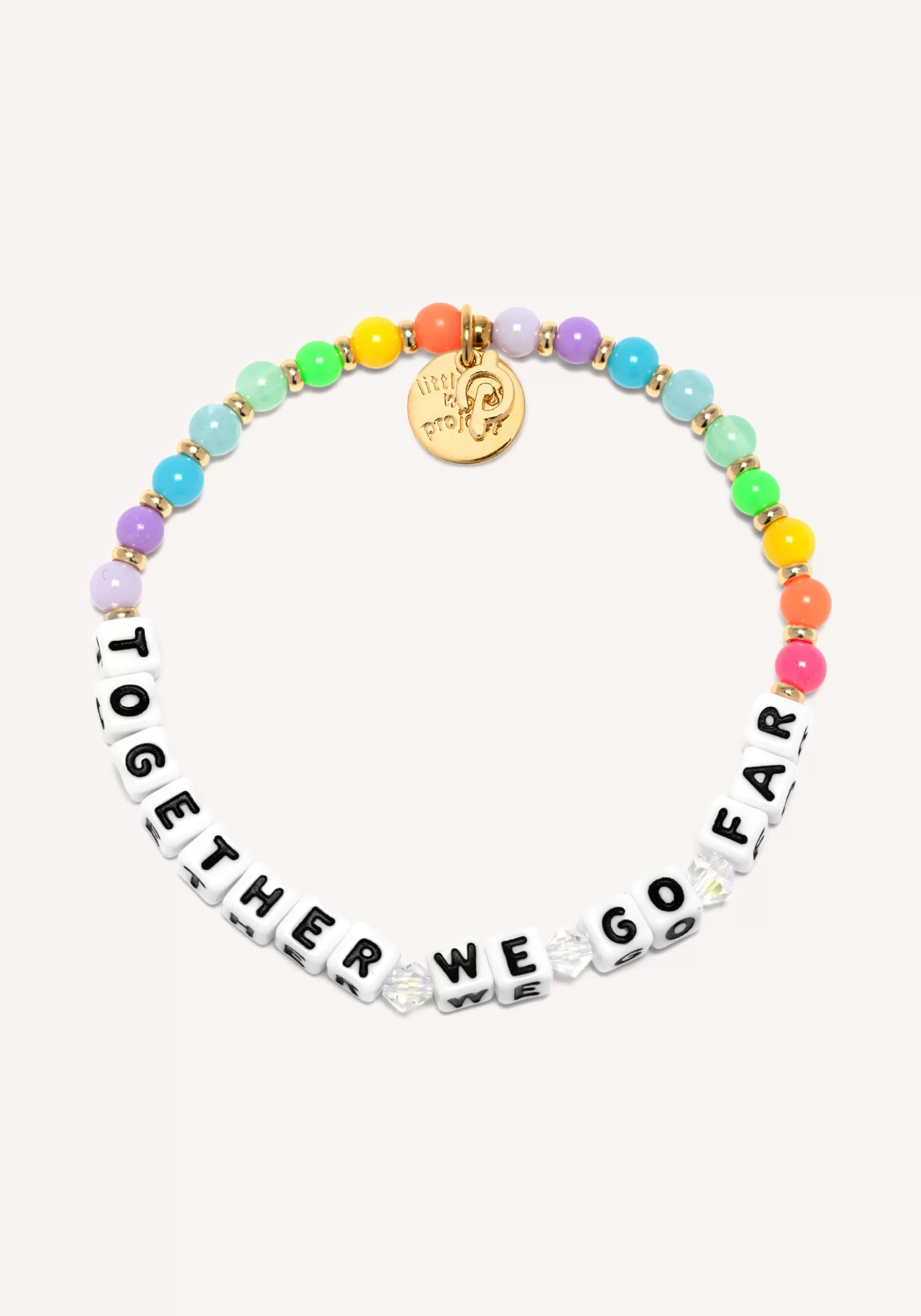 Cheap Rainbow Together We Go Far Bracelet Little Words Project